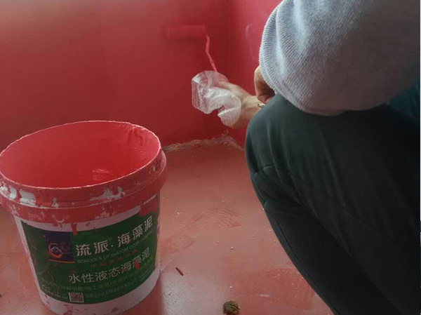 益陽硅藻泥墻面漆施工現(xiàn)場(chǎng)