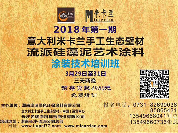 湖南流派第三期藝術(shù)涂料培訓